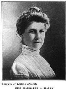 Margaret A. Haley ca. 1903. Credit: Wikipedia